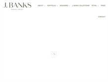 Tablet Screenshot of jbanksdesign.com